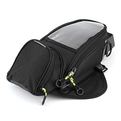 Tbest Tank Bag Motorcycle Magnetic,Bag Bags Fuel Navigation Saddlebag Large Transparent Window Motorcycle Backpack