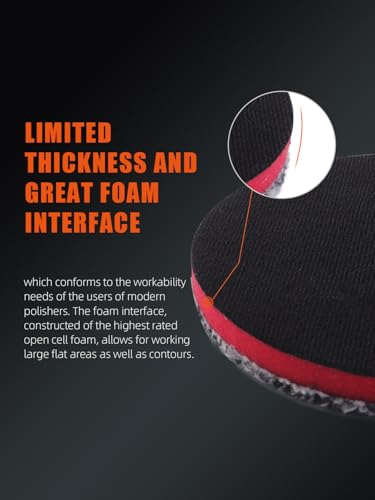 SPTA 2" Microfiber Cutting Pads 10 Pack, Heavy Cutting and Polishing, Microfiber Finishing Disc for Waxing and Polishing&Scratch and Vortex Removal Pad, Ultrafine Fiber Pad - color: 2 Inch Sets