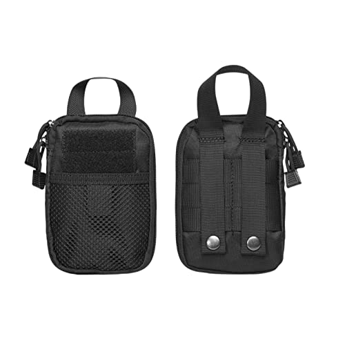 Mini Pocket Organizer Pouch, Tactical Molle Pouch Accessory Bag, Small Tool Storage Pouch for Phones/Cards/Keys/Pocket Knife, Men's Utility EDC Waist Bag Pack for Camping Hunting