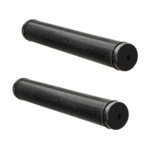 7" Snowmobile Handlebar Grips Compatible with 7/8'' Handlebars-Cat Polaris Skidoo Ultra Tacky Diamond Grip Surface is Soft and Comfortable - color: Black