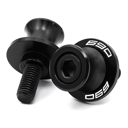 Compatible with 2026 690 SMC R Duk 690 690 ENDURO R 2008-2023 2024 2025 2026 690 SMC-R accesscories M10 CNC Motorcycle Swingarm Spools Slider Stand Screws (S Black) - color: S Black