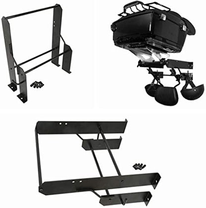 HD Garage Detachables Storage Detach Depot Wall Mounting Luggage Rack for Harley Touring Road King, Electra Glide, Street Glide Tour Trunk Pack Pak, Metal, Black