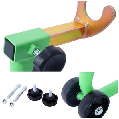 Universal Motorcycle Stand Front Rear Combo, 1000 LBS Heavy Duty Wheel Lift Stands with U Adjustable Swingarm, fits for Diversity of BMW, Suzuki, Yamaha, Honda, Kawasaki, Green - color: Green-2pcs