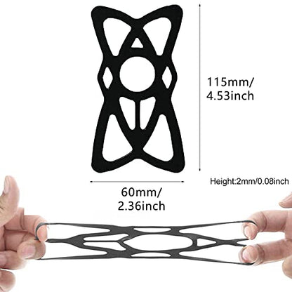 Kinizuxi Motorcycle Phone Mount Tether 6 Pack,Replacement Silicone Bands for Bike Phone Holder, Phone Holder Grip Rubber Strap Security Bands for Bike, Bicycle,Motorcycle, Handlebar,Scooter