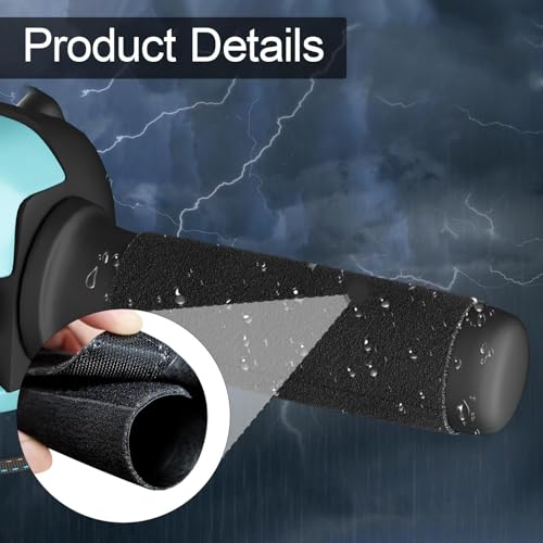 harayaa Motorcycle Heated Grips Cover Electric Handlebar Grip Heater Waterproof Wear Resistant Five Temperature Adjustable Smart Heating for Daily Commute