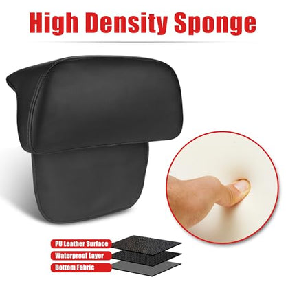 Goldfire Rear Trunk Backrest Pad Razor Chopped Backrest Pad Tour Pack Backrest Pad Fit for Harley Touring Models 2014-2025 Road King Street Glide Electra Glide, Black - color: Black