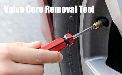 5 Pcs Valve Core Removal Tool Car Tire Valve Stem Tool Motorcycle Truck Bike Screwdriver Tire Repair Install Tool for All Standard Valve Cores
