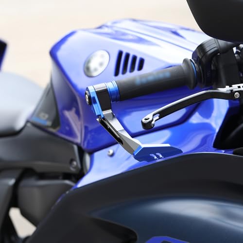 Motorcycle Brake Clutch Lever Guards Bar End Handguard Compatible with H.onda CBR 500R CBR600RR/CBR1000RR | Handlebar Protector CBR125/250R/300R Accessories (Blue) - color: Blue