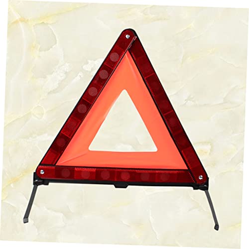 1pc Emergency Reflective Triangle Warning Sign Essential Roadside Safety Kit for Vehicles High Visibility Design Easy Setup Compact Storage