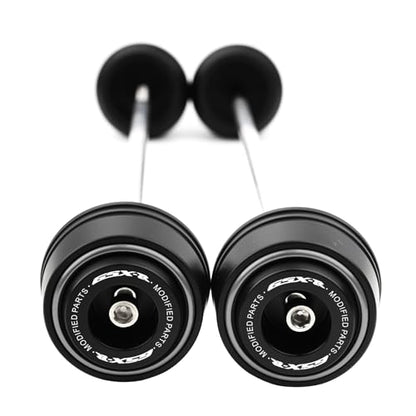 Motorcycle Front Rear Fork Sliders Wheel Frame Slider Crash Protector Axle Slider Crash Pads Compatible With 2026 GSXR 600 GSX-R 750 1000 GSX-R750 gsx-r600 gsxr1000 r (Grey) - color: Grey