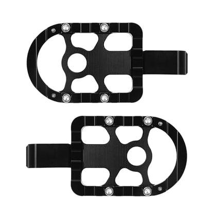 Foot Pegs Passenger Footpegs Foot Rest Pedal Fit for Harley Softail 2018-Later LiveWire 2020-Later Fat Boy Street Bob Low Rider Breakout (Black) - color: Black