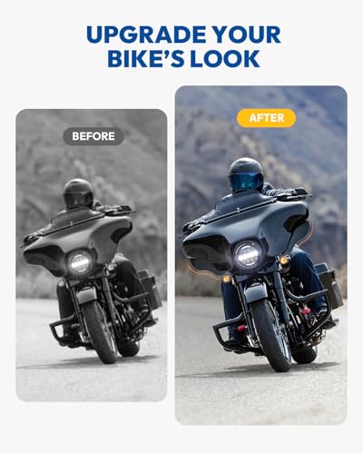 Side Wings Windshield, Fairing Air Deflectors, Adjustable Wind Deflectors Compatible for Harley Electra Glide Street Glide Trike 2008-2013