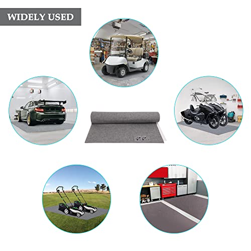 10L0L Golf Cart Parking Mat - 8.8 x 4.9 ft Premium Garage Floor Mat, Oil Absorbent & Waterproof Mechanic Pad for Club Car, EZGO, Yamaha, ATV, UTV, Motorcycles - Heavy-Duty Anti-Slip Protector