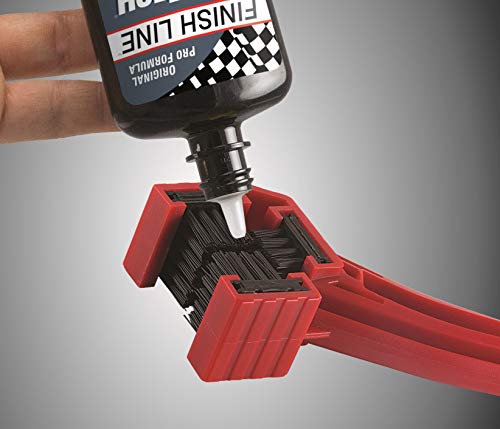 Finish Line Grunge Brush Bike Chain & Gear Cleaner – Dual-Sided Bristles for Chains, Cassettes & Hard-to-Reach Areas | bike-cleaning-tools - size: 1 Count (Pack of 1)