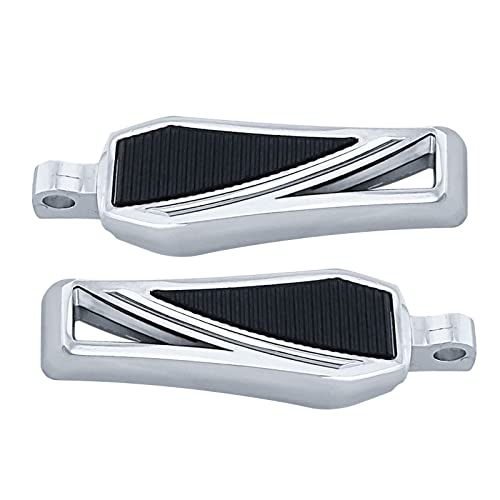 FATECIM Motorcycle Phantom Foot Pegs Pedals Rests Motorbike Highway Pegs Male Mount for Harley Dyna Fat Bob Touring Road Glide Street Glide Sportster 883 Fat Boy Chrome - color: 4011-Chrome