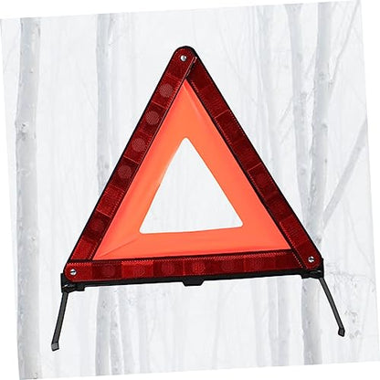 1pc Emergency Warning Triangle Sign Roadside Car Safety Made for Trucks Suvs Motorcycles