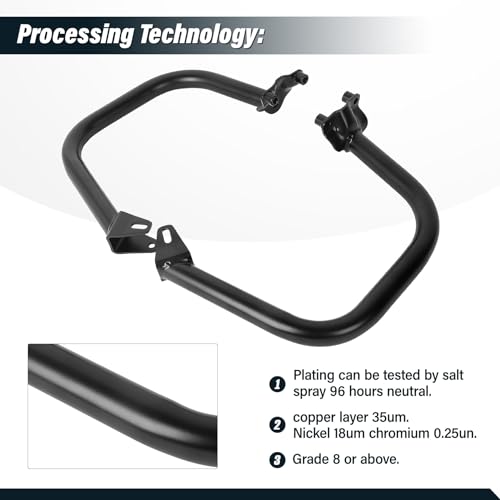 TCT-MOTORPARTS Engine Guard Highway Crash Bar Protection Fit for Harley Street 500 XG500 750 XG750 2015-2020; Street Rod XG750A 2017-2020 Black (Replace: HD#49000047) - color: Black