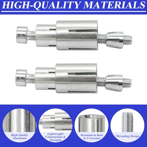 Motorcycle Bar End Mounting Screw Set Motorcycle Handlebar Bar End Mirror Adapter Universal 13mm-24mm Handlebar Expansion Screws for 7/8'' Handle Bar Grip End (2 Pack)
