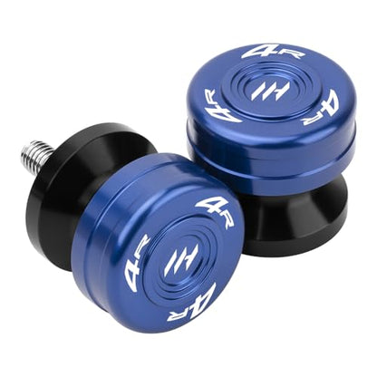 Motorcycle M8 Swingarm Spools Slider For Ninja ZX-4RR 2023-2025 Ninja ZX-4R 2024-2025 Swing Arm Spool Slider Stand Screws CNC Universal Enhanced Protection Accessories (Blue) - color: Blue