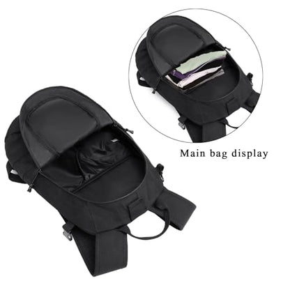 ArcEnCiel 15L Motorcycle Backpack Tactical Bag Rucksacks for Outdoor Camping Trekking Hunting with Patch - color: Black