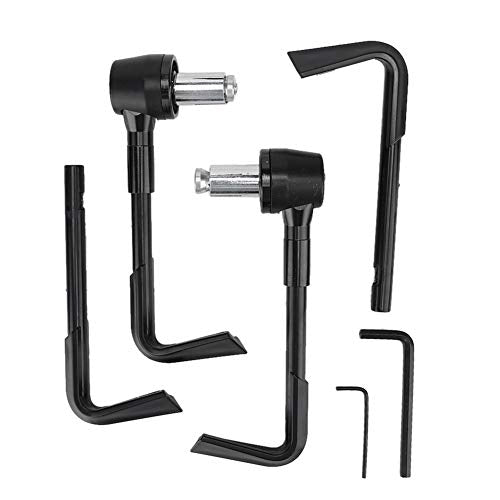 EVGATSAUTO Motorcycle Lever Guards, CNC Front Brake Lever Guard Motorbike Handgrip Guard Motorbike Protector Handlebar(Black)