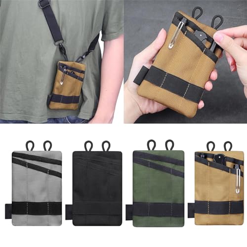 EDC Storage Pouch, Anti-Lost Outdoor Tactical EDC Kit Multi-Function EDC Tool Pouch - color: Green
