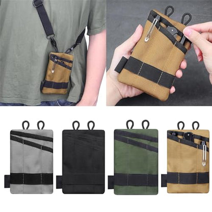 EDC Storage Pouch, Anti-Lost Outdoor Tactical EDC Kit Multi-Function EDC Tool Pouch - color: Green