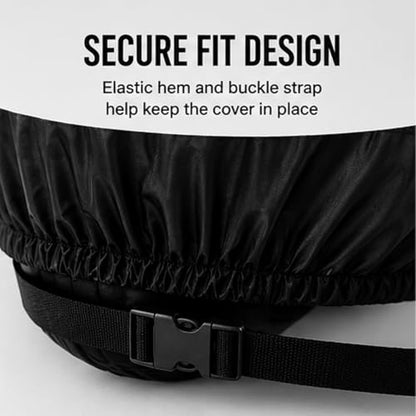 Motorcycle Cover for Piaggio MP3 250 2007–2010, 420D Water Resistant Outdoor Motorbike Cover, Heavy Duty Motorbike Cover Moped Cover with Lock Holes & Windproof Buckles