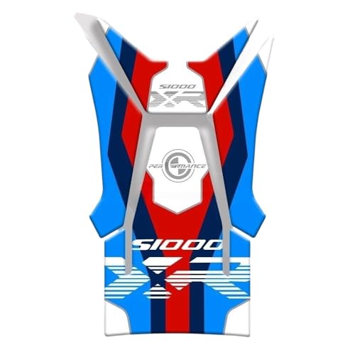 Motorcycle Tank Sticker For B&M&W S1000XR M1000XR Motorsport Motorcycle Tank Pad Protector Protection 3D Sticker Gas Tank Pad Protection Decals - color: S1000XR blue
