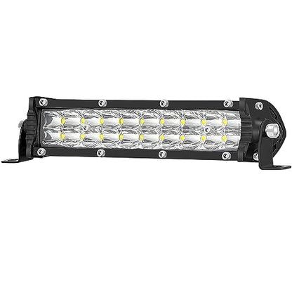 7 Inch Slim LED Light Bar for Truck Tractor, 12V-60V Small LED Work Light Pods Off Road Auxiliary Fog Lights 60W 6000lm, ATV Lawn Mower Golf Cart Pit Dirt Bike MTB eBike Night Riding Headlight - color: 7 Inch