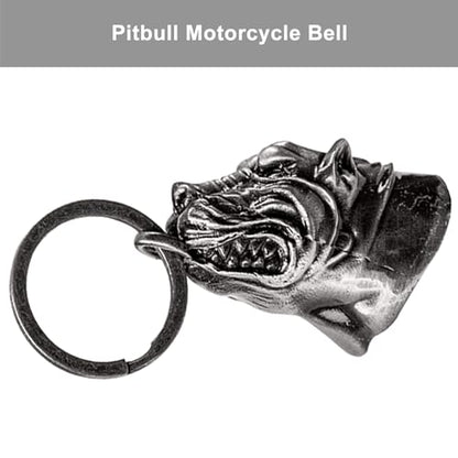 Dream Apparel Motorcycle Bell Guardian Angel Drive Away Gremlin, Biker Bell for Men Women Rider Riding, Good Luck Gift - style: Pitbull