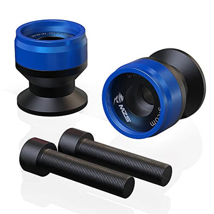 MZS 8MM Swingarm Spools Sliders Stand Universal M8 Blue Compatible with CBR 600 F2 F3 F4 F4i CBR600RR CBR1000RR GSXR600 GSXR750 GSXR1000 GSXS750 SV650 ZX6R ZX10R Z650 Z900 Z1000 EX400 EX650 Daytona - color: Blue, size: Aluminum