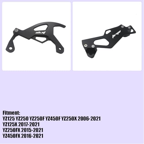 Motorcycle Parts CNC Aluminum Brake Disc Caliper Guard Cover Protector for YZ125 YZ250 YZ250F YZ450F YZ250X 2006-2021 YZ125X 2017-2021 YZ250FX 2015-2021 YZ450FX 2016-2021 Dirt Pit Bike - size: YZ125 2006-2021 Black