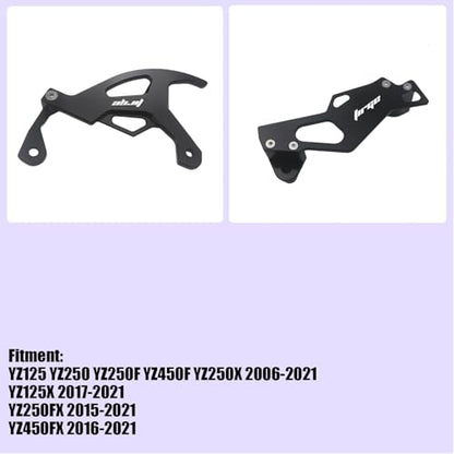 Motorcycle Parts CNC Aluminum Brake Disc Caliper Guard Cover Protector for YZ125 YZ250 YZ250F YZ450F YZ250X 2006-2021 YZ125X 2017-2021 YZ250FX 2015-2021 YZ450FX 2016-2021 Dirt Pit Bike - size: YZ125 2006-2021 Black