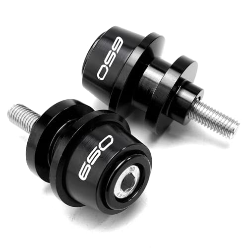 Compatible with 2025 Ninja 650 KRT Ninja650 Z650 RS Z 650 Versys 650 2015-2021 2022 2023 2024 2025 CNC Motorcycle Swingarm Spool Slider Stand Screws (Black) - color: Black