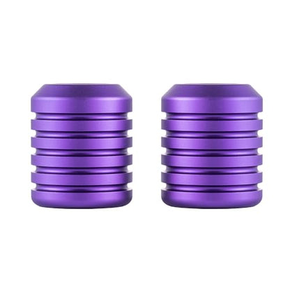 Advanblack CNC Aluminum Motorcycle Frame Sliders – Crash Bar Slider for Harley 1-1/4” Flat Out & Highway Crash Bars/Saddlebag Guards – Red, Gold, Black, Silver – Bolt-On Pair with Screws (Purple CNC) - color: Purple CNC