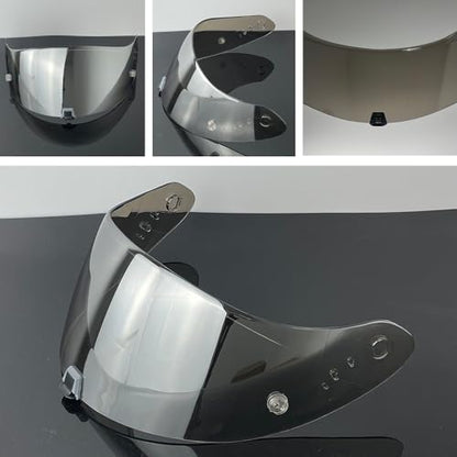 R1 Air Helmet Visor Replacement,Tinted Motorcycle Helmet Face shield Windshield lens for R1,R1 Air,R1 EVO,T520,ST1400,391 (Revo Clear Silver) - color: Revo Clear Silver