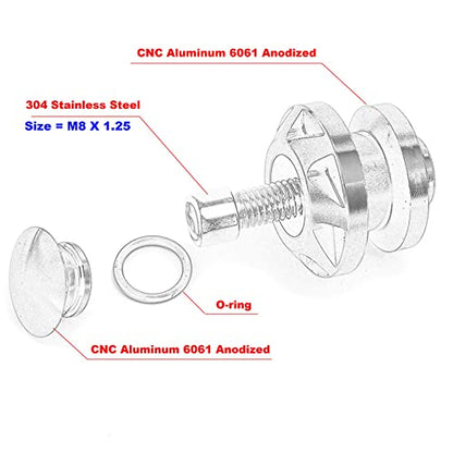 Compatible with 2025 HAYABUSA GSX1300R GSXR 1300 Gen 31999-2021 2022 2023 2024 2025 CNC Motorcycle Swingarm Spool Slider Stand Screws