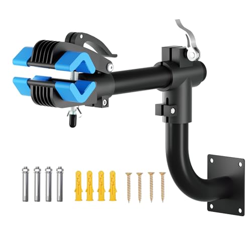 Urban Deco Bike Repair Stand Bench Mount Bike Stand Wall Mounted Bike Work Stand Bicycles Maintenance Rack Bike Clamp for Road Mountain Bike,Road Bike (13.6 inch Curved) - size: 13.6 inch curved