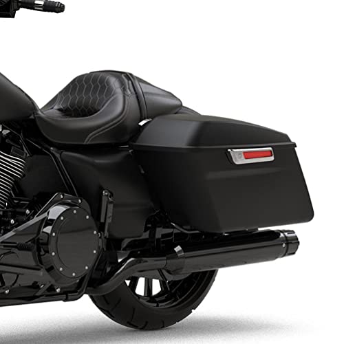 HR3 Black Denim Hard Saddlebags Compatible with 2017&2022 Street Glide Special FLHXS Road Glide Special FLTRXS 2018 Road Glide FLTRX (Replace for OEM) Fit for 2014-2023 Harley Touring Models - color: Black Denim