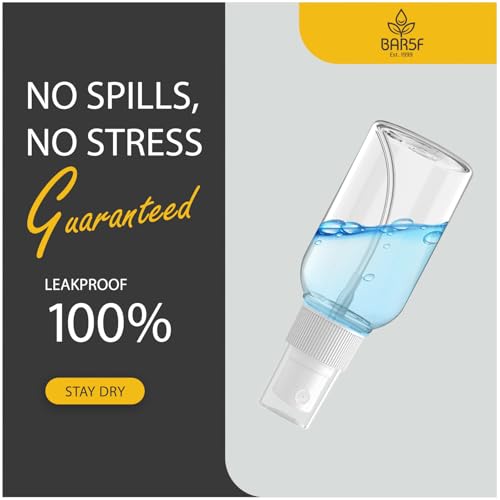 Bar5F 2.5-Ounce Small Spray Bottle Travel Size Fine Mist Mini Empty Spray Bottles Leak Proof for Toners, Face and Hair Mist