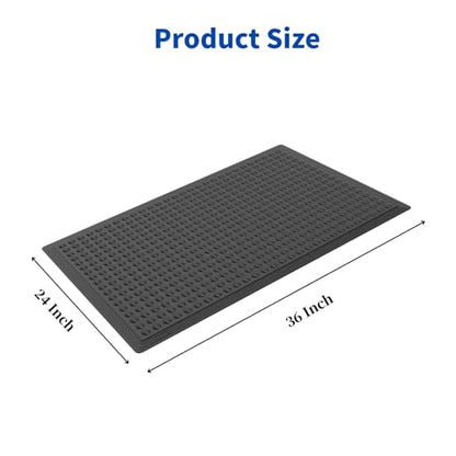 36"×24" Heavy Duty Outdoor Rubber Mat for Floor, Commercial Non Slip Indoor Floor Mat Use for Commercial Kitchen, Ramp, Pool, Restaurant, Garage(4 PCS) - size: 36"×24"-4PCS(ANti Fatigue Mat)