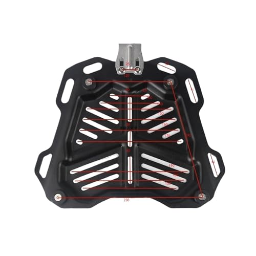 Motorcycle Box 1Pc 45L 55L 65L Motorcycle Top Rear Luggage Box Bracket Plate Trunk Boot Quick Release Base Plate Shelf Holder Aluminum Fashionable (Color : Small Bracket) - color: Small Bracket