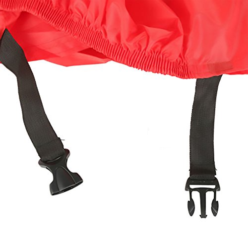 Motorcycle Motorbike Scooter Waterproof UV Dust Protector Anti Rain Cover(Black&Red XL 1 PCS)