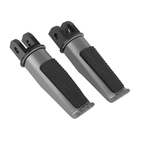 Motorcycle Footpegs Front Passenger Foot Pegs Replacement for BKING DL250 SV650 GSR600 GSR750 GSXR1000 GSXR600 GSXS1000/GT V Strom DL650 DL1000 DL650XT DL1000XT Foot Rests Pedal (titanium) - color: titanium
