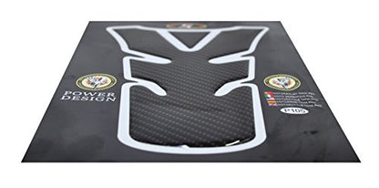 3D Motorcycle Carbon Fiber Vinyl Gel Gas Tank Pad Protector Decal and Sticker Tankpad. (New Generation Silicone-Based Adhesive) - color: Color B