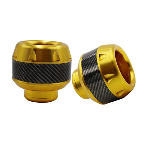 Frame Slider for Motorcycle Scooter Bike Front Wheel Crash Pad Screw Explosion-proof Frame Slider Multi-Color Protection Guard for Motorcycle Furniture-cnc Sliders Crash Pad Falling Engine - color: Gold