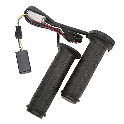 Diydeg Heated Grips for Motorcycle & ATV, 12V Universal 7/8in 22mm, 4 Gear Temperature Control, Electric Hot Heated Warm Hand Grips
