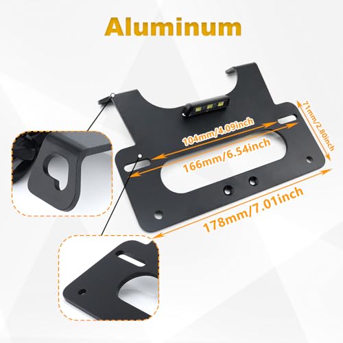 Motorcycle Fender Eliminator Bracket Tail Tidy with License Plate Light Fit for GSX-R 1000 2005-2008