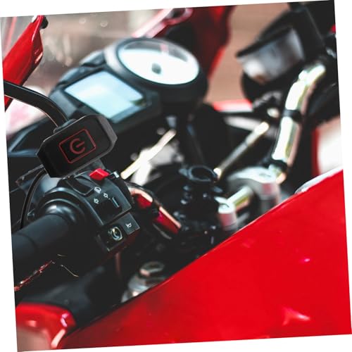 Vaguelly Motorcycle Handlebar Waterproof Control Switch Push Button Brake Light Headlight Off Switch for Custom Motorcycle Compatible Models